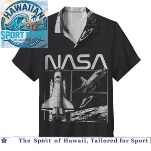 NASA Space Program Apollo Mission Vintage Retro Hawaiian Shirt