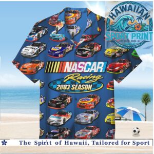 NASCAR Racing 2003 Season Stock Car Motorsport Hawaiian Shirt