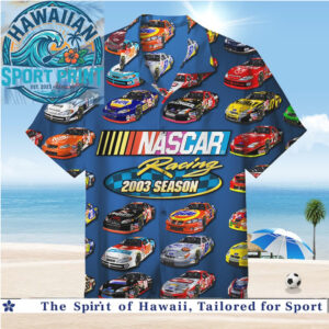 NASCAR Racing 2003 Season Stock Car Motorsport Hawaiian Shirt