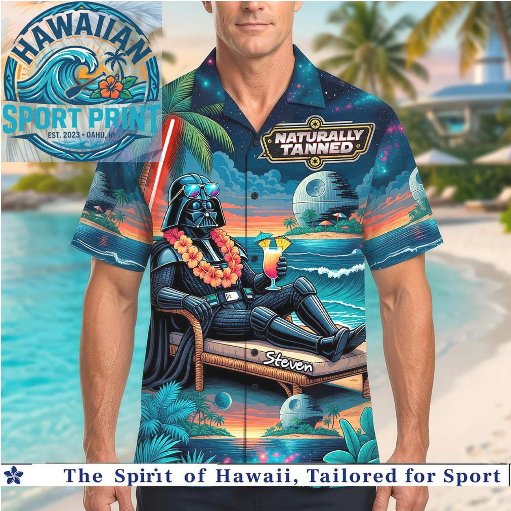 Naturally Tanned Darth Vader Star Wars Relaxing Beach Tropical Hawaiian Shirt Naturally Tanned Darth Vader Star Wars Relaxing Beach Tropical Hawaiian Shirt