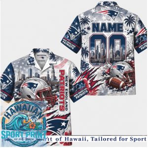 New England Patriots Football Hawaiian Shirt Beach Aloha Button Down Shirt