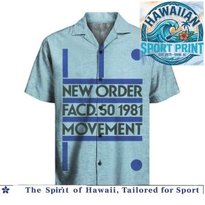 New Order Movement FACD 50 1981 Alternative Rock Album Hawaiian Shirt