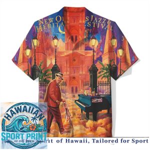 New Orleans Jazz Heritage Festival Musician Art Hawaiian Shirt