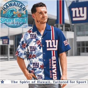 New York Giants Football Tropical Summer Hawaiian Shirt Aloha
