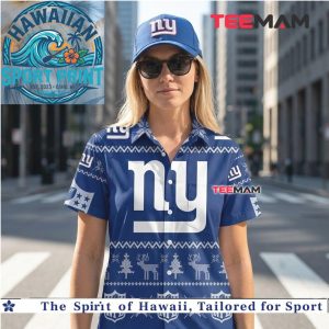 New York Giants Winter Ugly Sweater Holiday Pattern Hawaiian Shirt