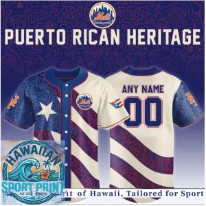 New York Mets Puerto Rican Heritage Baseball Jersey