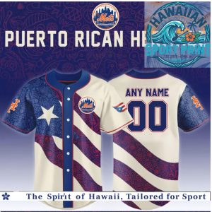 New York Mets Puerto Rican Heritage Baseball Jersey