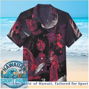 Nightmare On Elm Street 3 Horror Movie Freddy Krueger Hawaiian Shirt