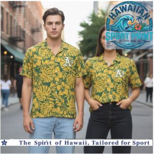Oakland Athletics MLB Baseball Team Floral Tropical Hawaiian Shirt