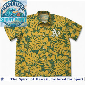 Oakland Athletics MLB Baseball Team Floral Tropical Hawaiian Shirt