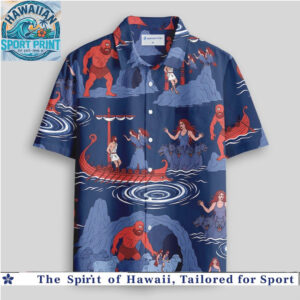 Odyssey Greek Mythology Cyclops and Sirens Tropical Hawaiian Shirt