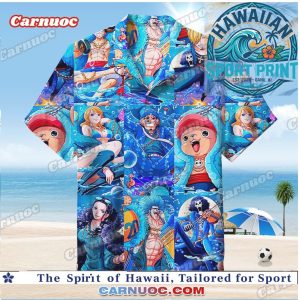 One Piece Anime Characters Marine Adventure Hawaiian Shirt