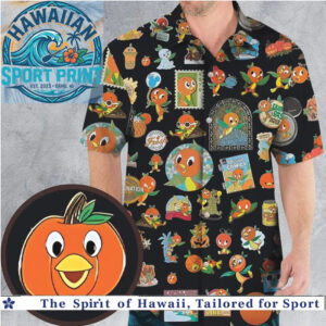 Orange Bird Epcot Florida Sunshine Tropical Hawaiian Shirt
