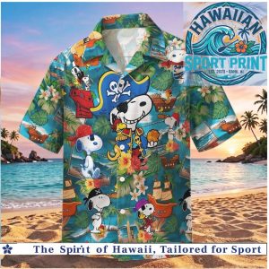 Peanuts Pirate Snoopy Tropical Hawaiian Shirt