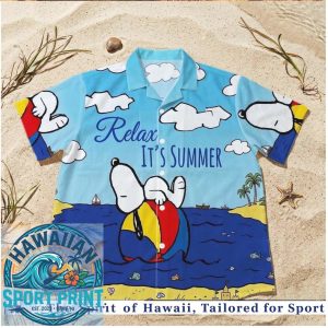Peanuts Snoopy Beach Ball Relax Summer Hawaiian Shirt