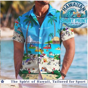 Peanuts Snoopy Beach Vacation Tropical Hawaiian Shirt