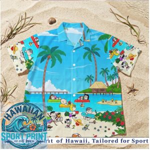 Peanuts Snoopy Beach Vacation Tropical Hawaiian Shirt