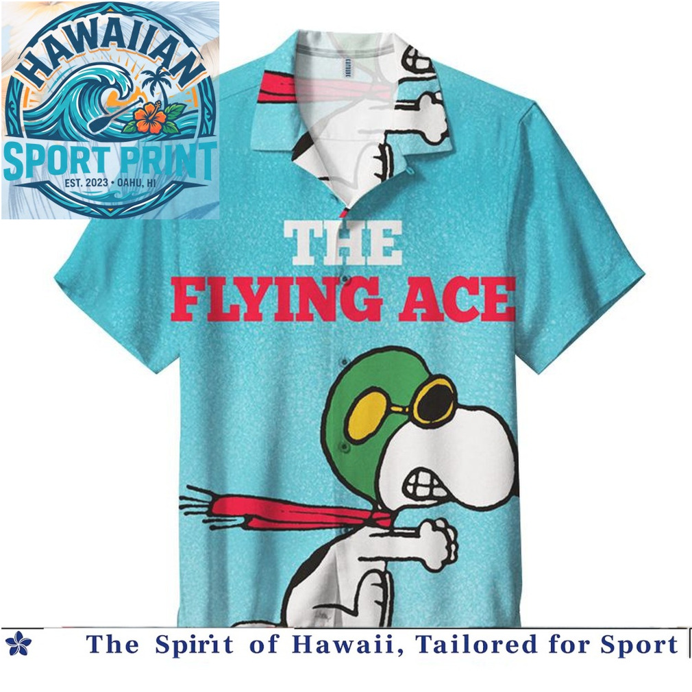 Peanuts Snoopy Cartoon Flying Ace Vintage Comic Hawaiian Shirt Peanuts Snoopy Cartoon Flying Ace Vintage Comic Hawaiian Shirt