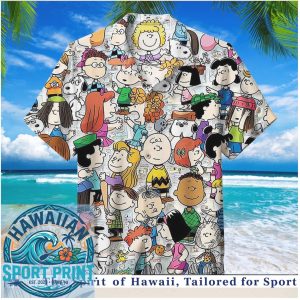 Peanuts Snoopy Charlie Brown Cartoon Characters Summer Hawaiian Shirt