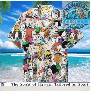 Peanuts Snoopy Charlie Brown Cartoon Characters Summer Hawaiian Shirt