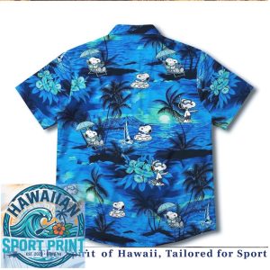 Peanuts Snoopy Scuba Diving Tropical Hawaiian Shirt