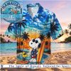 Peanuts Snoopy Surfing Palm Trees Tropical Beach Hawaiian Shirt Peanuts Snoopy Surfing Palm Trees Tropical Beach Hawaiian Shirt