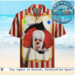 Pennywise The Dancing Clown Horror Movie Scary Halloween Hawaiian Shirt