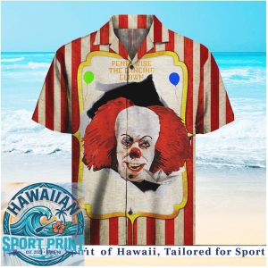 Pennywise The Dancing Clown Horror Movie Scary Halloween Hawaiian Shirt