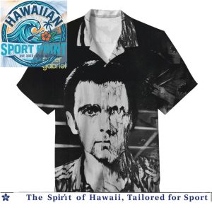 Peter Gabriel Band Artistic Graphic Print Hawaiian Shirt