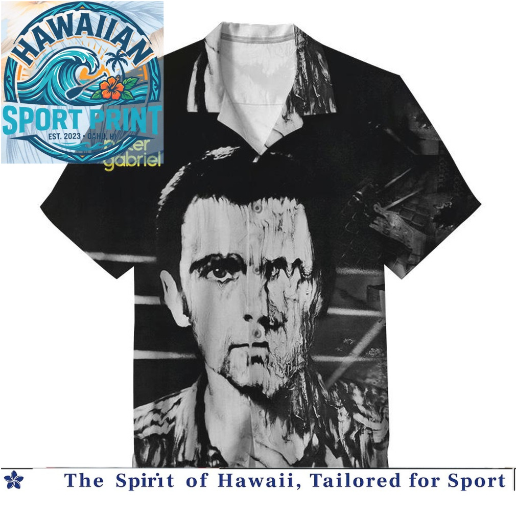 Peter Gabriel Band Artistic Graphic Print Hawaiian Shirt Peter Gabriel Band Artistic Graphic Print Hawaiian Shirt