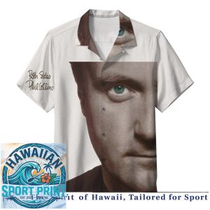 Phil Collins Solo Artist Pop Rock Vintage Album Aloha Shirt