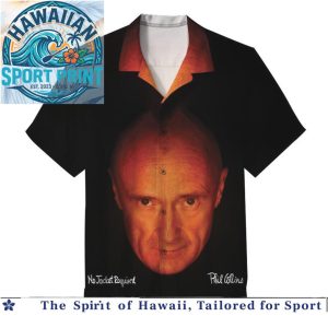 Phil Collins Solo Artist Pop Rock Vintage Album Aloha Shirt