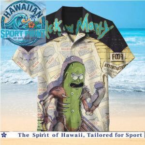 Pickle Rick Sci Fi Cartoon Summer Hawaiian Shirt