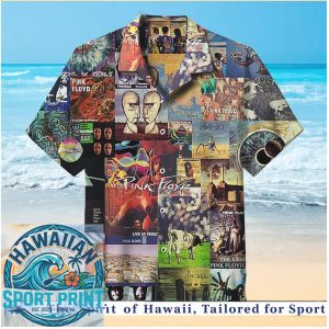 Pink Floyd Album Cover Collage Music Band Tropical Summer Hawaiian Shirt