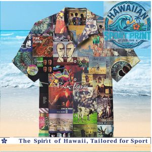Pink Floyd Classic Rock Band Album Art Collage Hawaiian Shirt