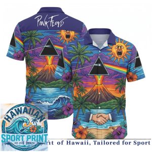 Pink Floyd Dark Side Of The Moon Volcano Tropical Shirt