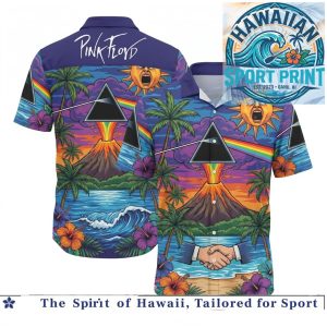 Pink Floyd Dark Side Of The Moon Volcano Tropical Shirt