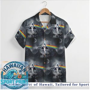 Pink Floyd Prism Mountain Moon Night Hawaiian Shirt