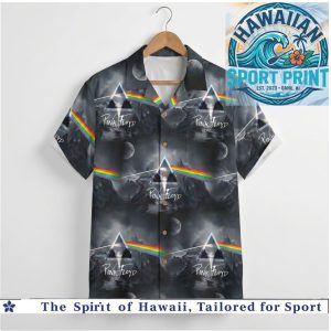 Pink Floyd Prism Mountain Moon Night Hawaiian Shirt
