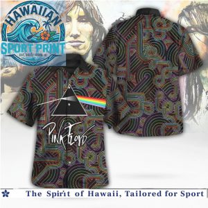 Pink Floyd Roger Waters Psychedelic Labyrinth Rainbow Prism Hawaiian Shirt