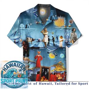 Pink Floyd Surreal Artistic Rock Band Retro Vintage Hawaiian Shirt