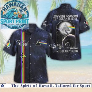 Pink Floyd The Dark Side Of The Moon Space Tropical Hawaiian Shirt Beach