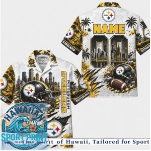 Pittsburgh Steelers Football Hawaiian Shirt Beach Aloha Button Down Shirt