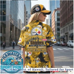 Pittsburgh Steelers Homecoming Touchdown Tropical Hawaiian Shirt