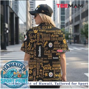 Pittsburgh Steelers Typography Logo Sport Hawaiian Shirt