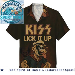 Popeye The Sailor Rock Mashup Retro Music Hawaiian Shirt