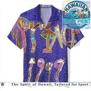 Prince 1999 Purple Vintage Retro Pop Legend Music Hawaiian Shirt