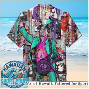 Prince Music Graffiti Pop Art Tropical Hawaiian Shirt