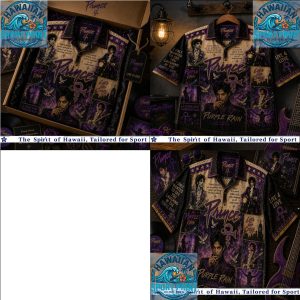 Prince Purple Rain 80s Pop Music Tribute Hawaiian Shirt