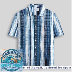 Programmer Binary Code Tech Geek Digital Blue Hawaiian Shirt